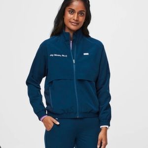 NWT Figs Sydney Scrub Jacket Deep Reef M